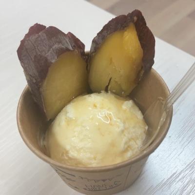 冷やし焼き芋付アイスクリーム バニラ・抹茶